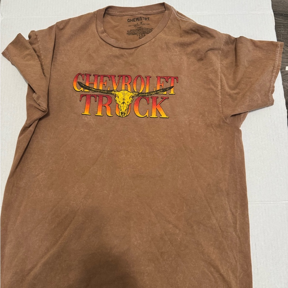 Chemistry Brown Chevrolet Graphic Tee SzL